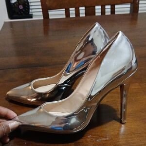 Charles By Charles David Silver Pumps
